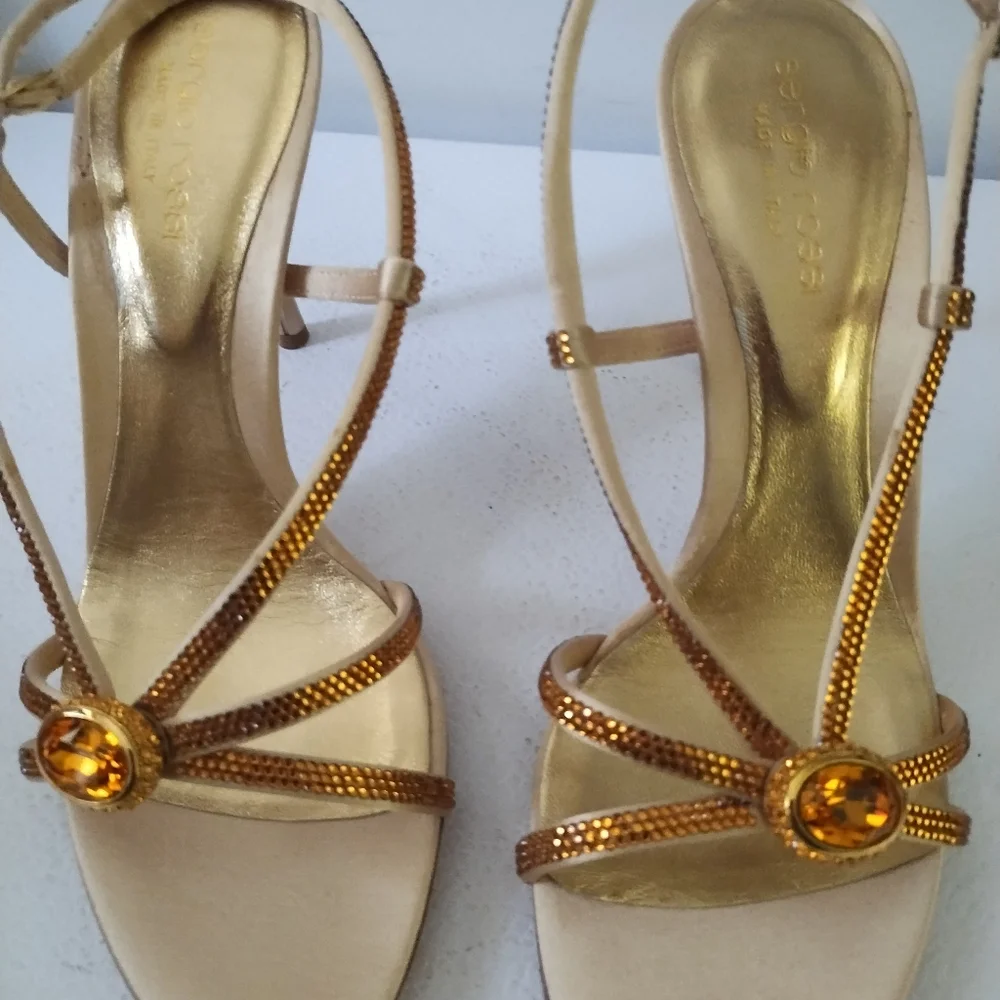 SERGIO ROSSI EVENING SANDAL, - Picture 4 of 12